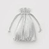Pleated Baggu (Chrome Metallic)