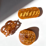 Hand-painted Baguette Bread Claw Hair Clip
