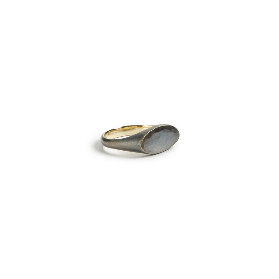 Oval Signet Ring (Brass/Work Patina)