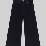 Lyra Wide Leg Crop Corduroy (Navy)