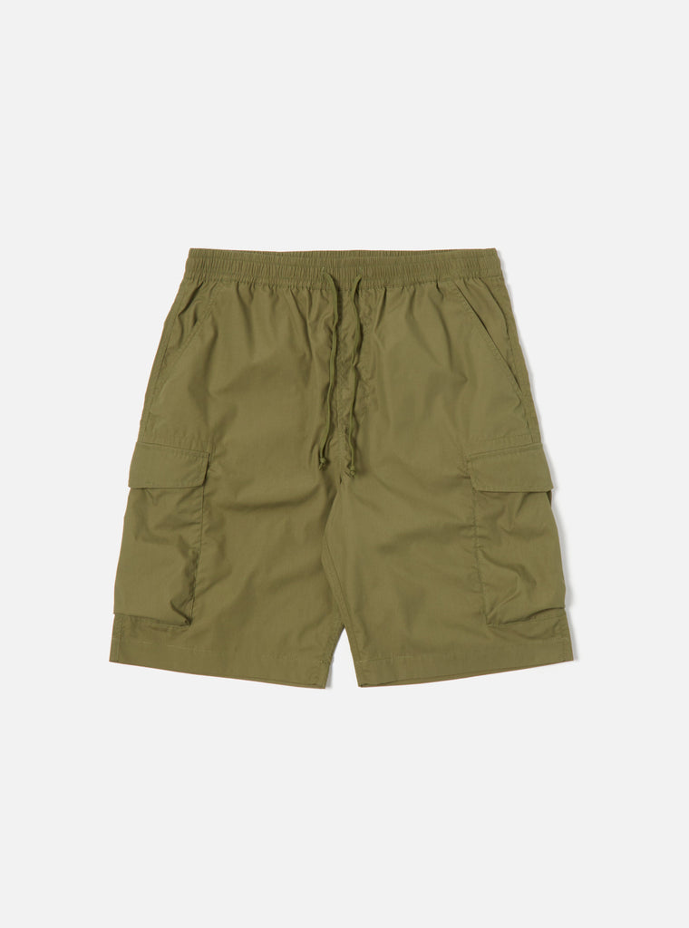 Parachute Short in Olive Recycled Poly Tech