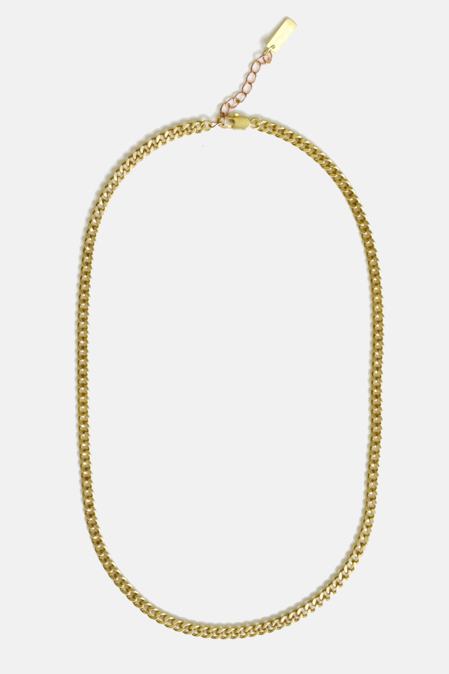 5mm Curb Chain Necklace: Stainless steel