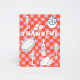 So Thankful Holiday Letterpress Greeting Card by Egg Press