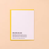 Peel Better Banana LetterpressGet Well Card