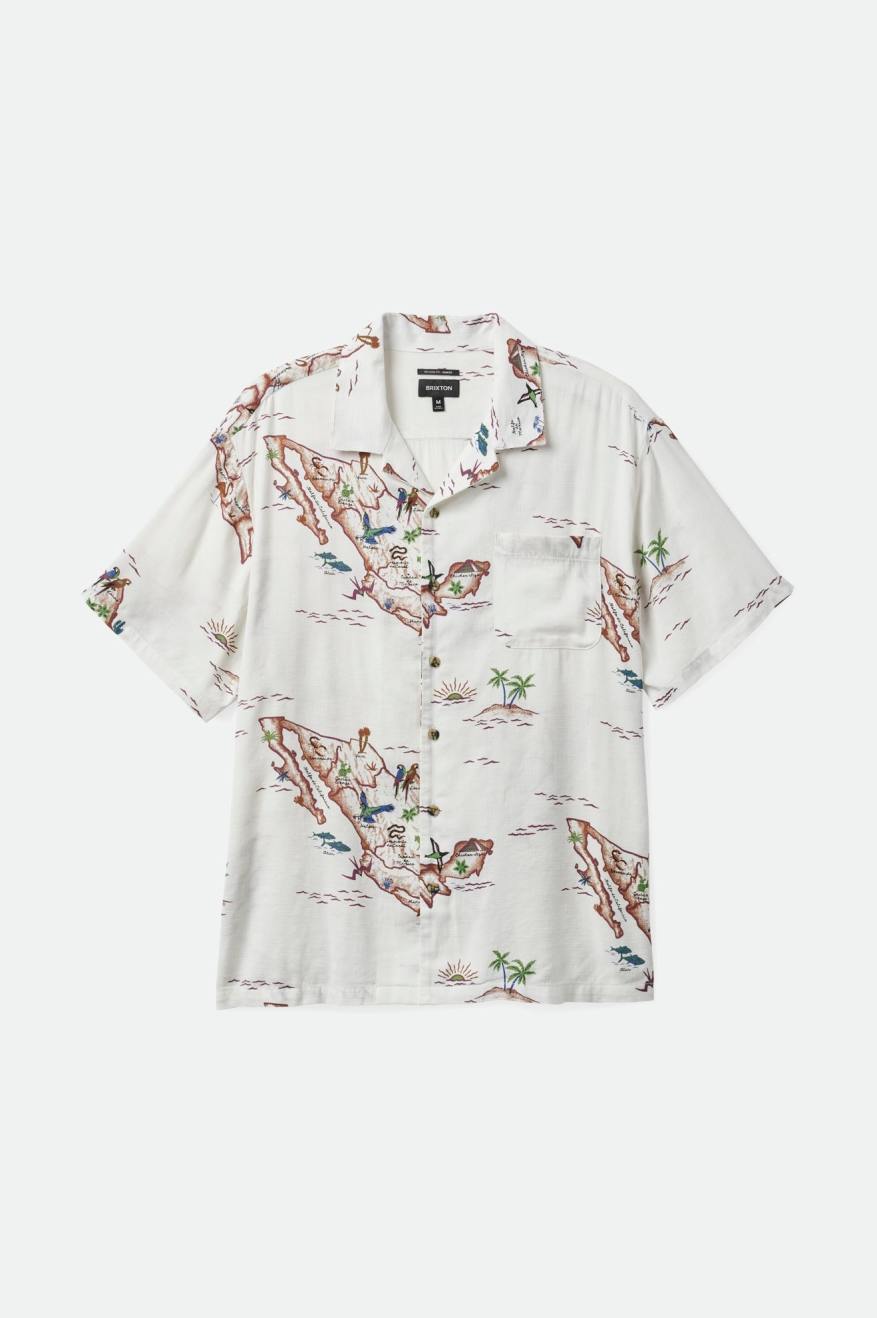 Bunker Club S/S Woven (Off White/Map)