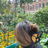Hand-painted Monarch Butterfly Claw Hair Clip (Orange)