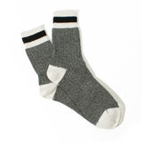 Tuck Cuff Stripe (Black Melange)