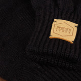 Night Merino Wool Fingerless Glove: No Deer / L/XL