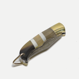 Yellow Ox-horn with Pearl Inlay Folding Knife (Yellow Ox-horn)