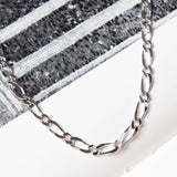 Vintage Silver Figaro Chain Necklace