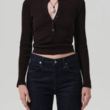 Varra Henley in Chocolate