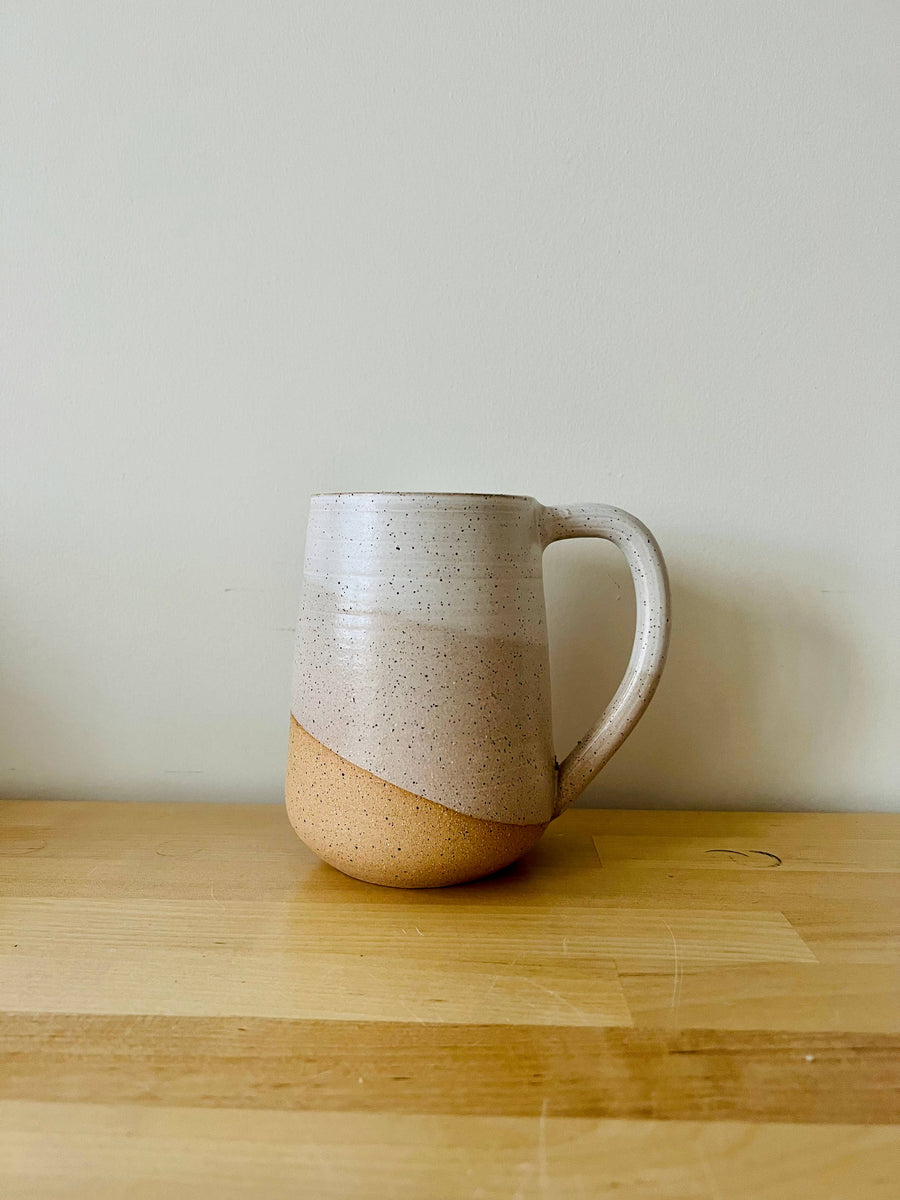 Tall Round-Bottom Coffee Mug: BEIGE