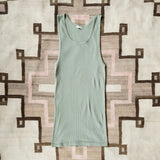 Tubular Ribknit Tank Top (Faded Olive)