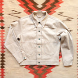Bedford Cord Ranch Jacket W/ Embroidery (Off White)