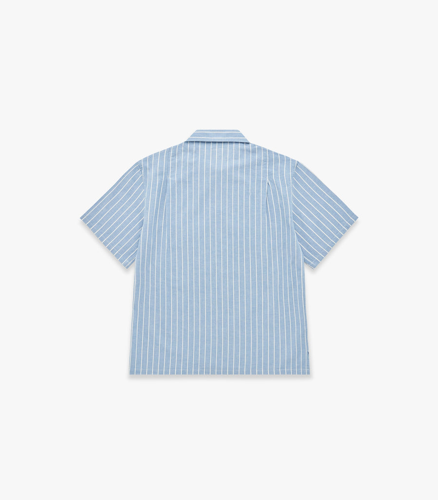 Service Chambray Shirt (Light Blue/White Stripe)