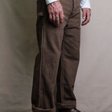 Ortega Pant (Brown Herringbone)