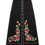 The Heirloom Rose Highland Skirt (Black)