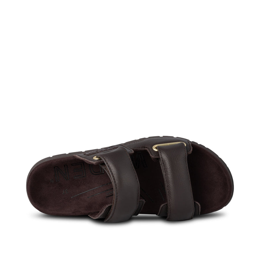 Lisa Leather Sandals (Chocolate)