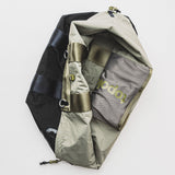 Summit Tote Large (Black Tech Satin)