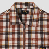 Zip Shirt (Tan Plaid)