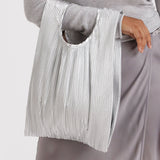 Pleated Baggu (Chrome Metallic)