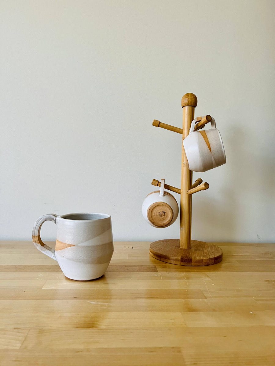Criss-Cross Coffee Mug: WHITE
