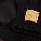 Night Merino Wool Fingerless Glove: No Deer / L/XL