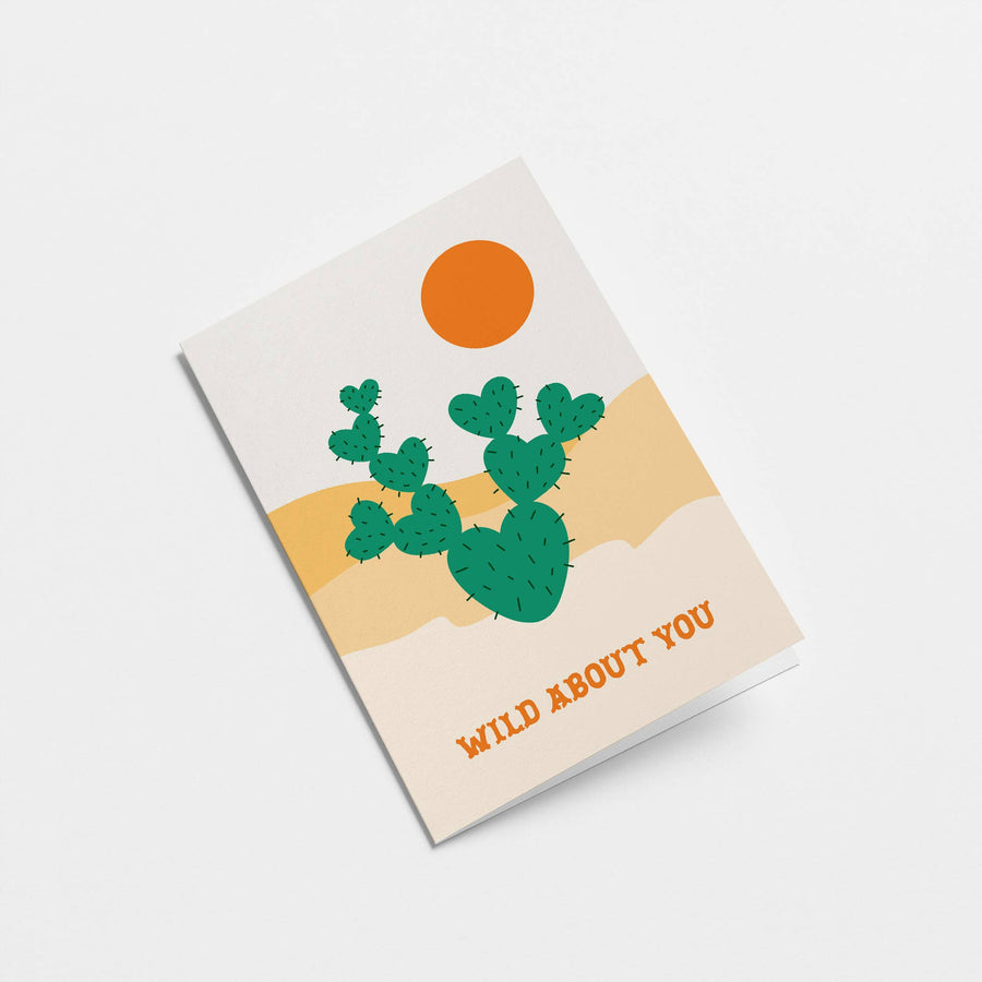 Wild about you - Love Greeting Card