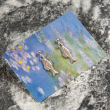 Vintage Silver Fish Earrings