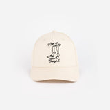 Keep it Up Cowgirl Canvas Trucker (Cream)