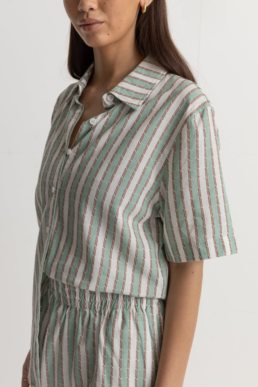 Jolene Short Sleeve Shirt (Sea Green)