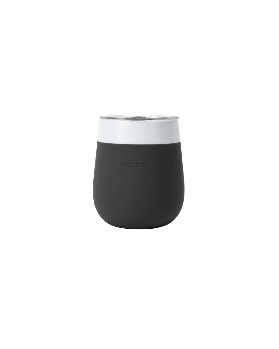 Insulated Ceramic Stainless Steel Glass Cup 11oz: Charcoal