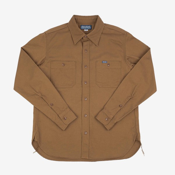 7oz Chino Work Shirt (Brown IHSH-329)