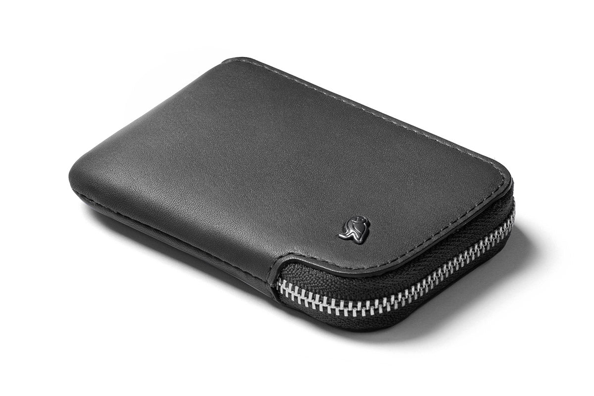 Zipper Wallet, Cobalt + Black