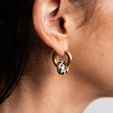 Jupiter Earrings: Green Aventurine