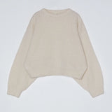 Balloon Sleeve Sweater Supreme Alpaca (Cream)