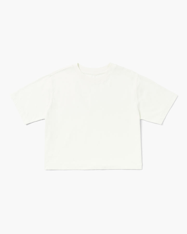 Relaxed Crop Tee (Bone)