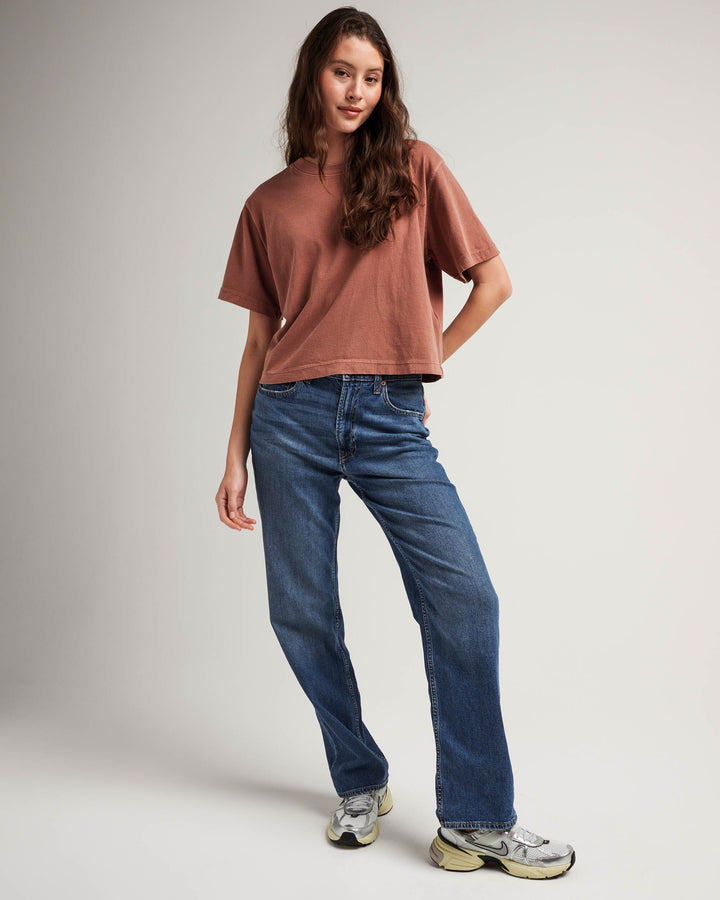 Relaxed Crop Tee (Russet)