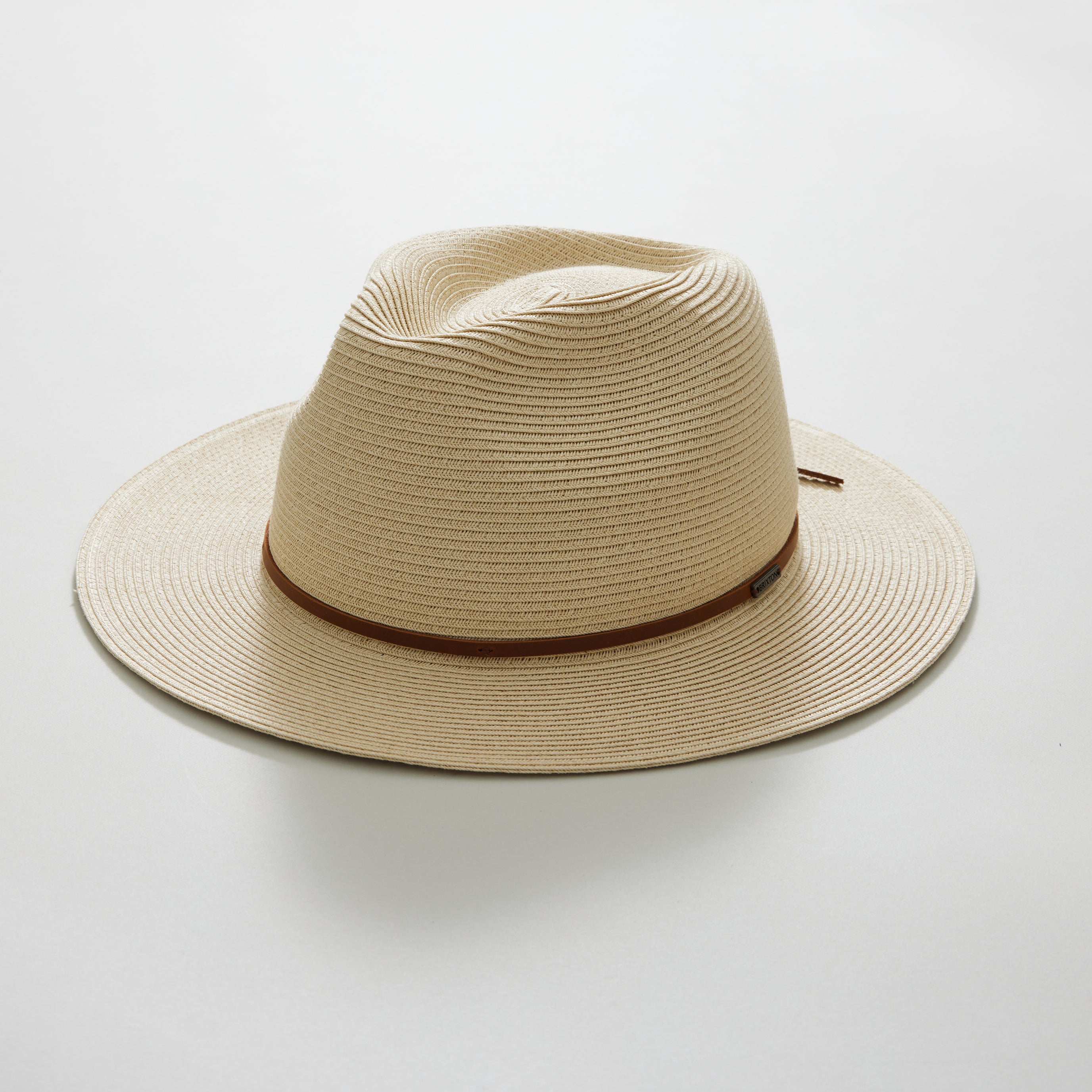 Wesley Straw Packable Fedora (Tan) X-Large