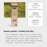 Meadowland Eau de Cologne – Grass, Cedar & Patchouli | Travel Size, 10ml