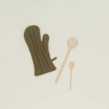 SIMPLE LINEN OVEN MITTS: BLUSH