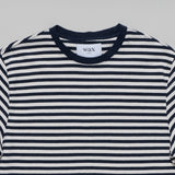 Dean SS Tee Jolt Stripe (Navy/Ecru)