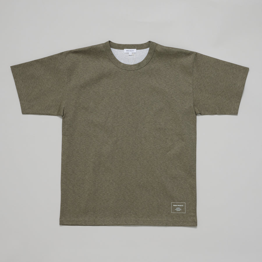 Simon Loose Printed T-Shirt (Sediment Green)