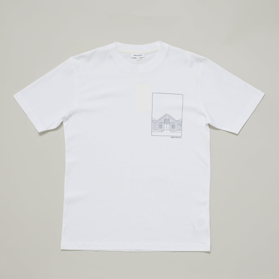 Johannes Organic Kanonbadsvej Print T-shirt (White)
