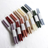 100% Beeswax Dipped Taper Candles | All Natural, Handmade (Bluebell / Standard 10" Long)