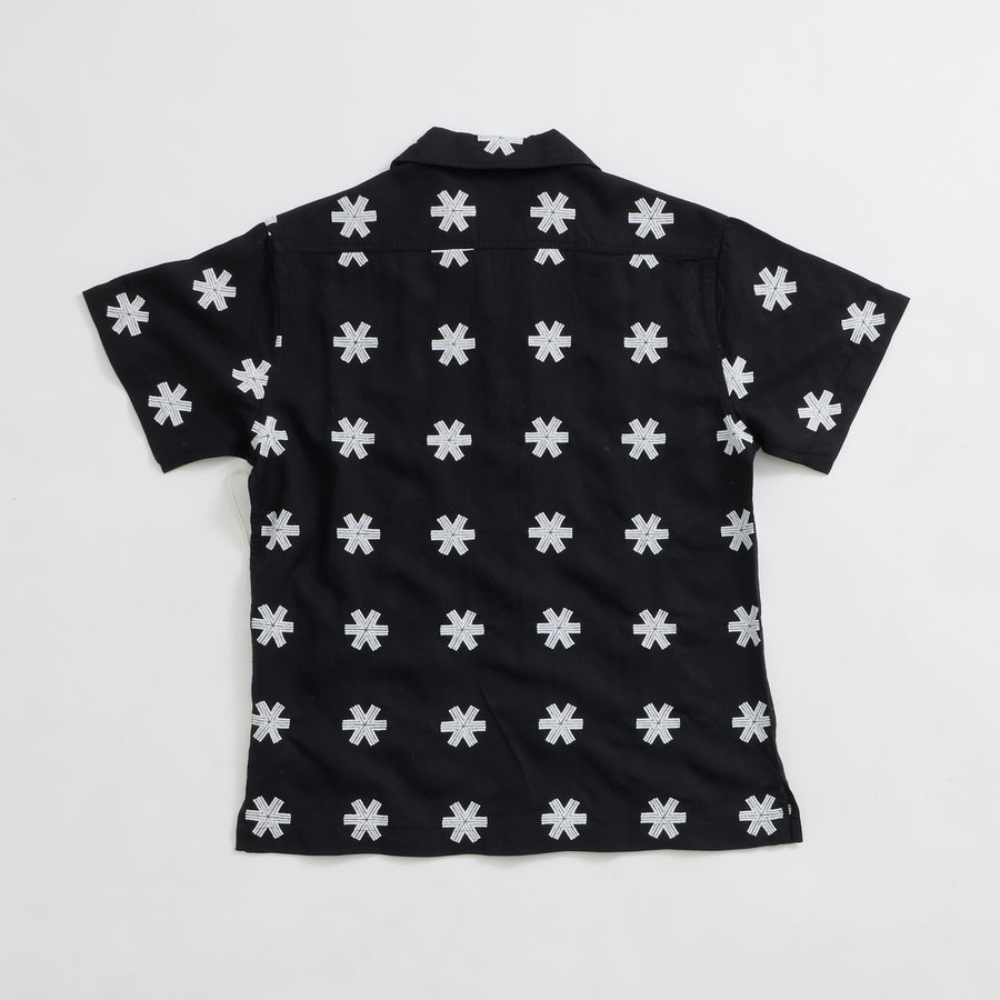 Leisure Shirt Black Embroidered