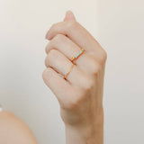 Fidget Bar Ring (Gold / 7)