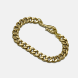 Curb Chain with Fish Hook: Brass