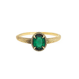 Viper Ring (Green/Stainless Steel)