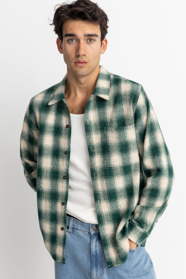 Plaid LS Flannel (Green)